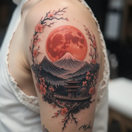 Japanese Red Moon