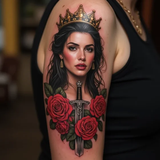 Lady with a Dagger and Crown