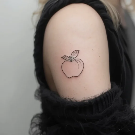 Minimalist Apple Outline