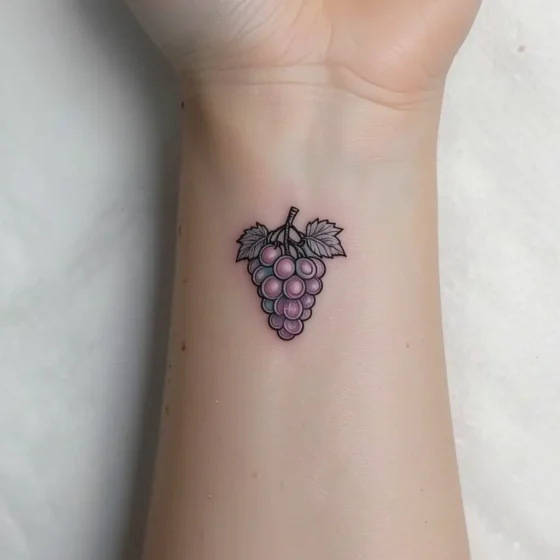 Minimalist Grape Outline