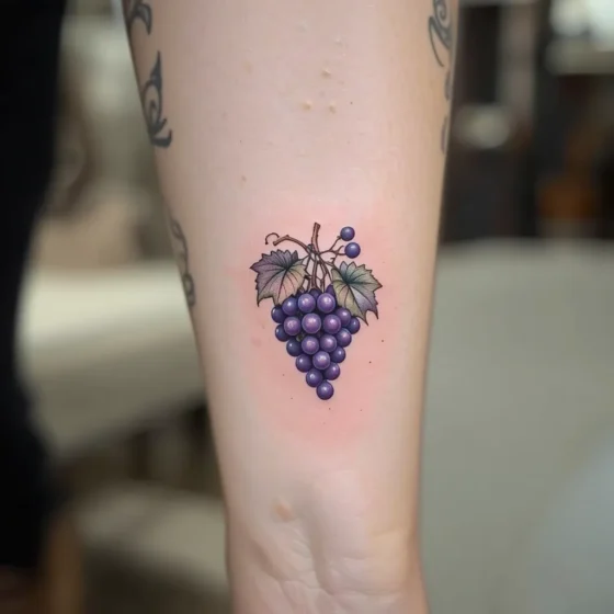 Realistic Grapes on the Vine