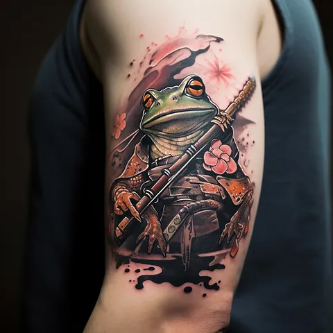 Samurai Frog Tattoo