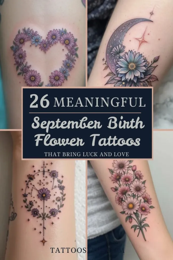 September Birth Flower Tattoos