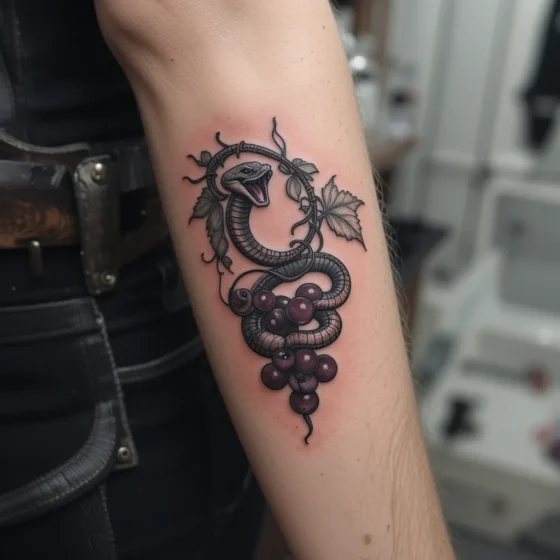 Snake and Grape Vine