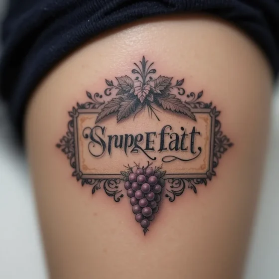 Vintage Grape Label