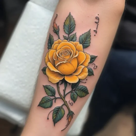 Yellow Rose on a Vine