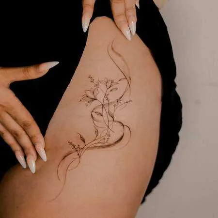 Abstract Line Art Woman