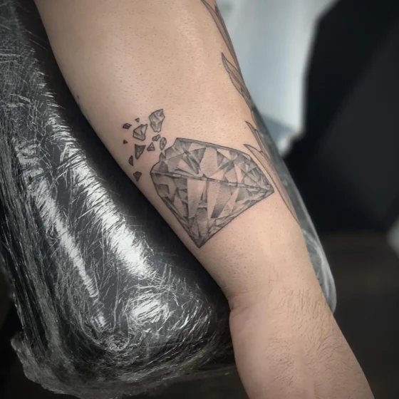 Broken Ruby Tattoo