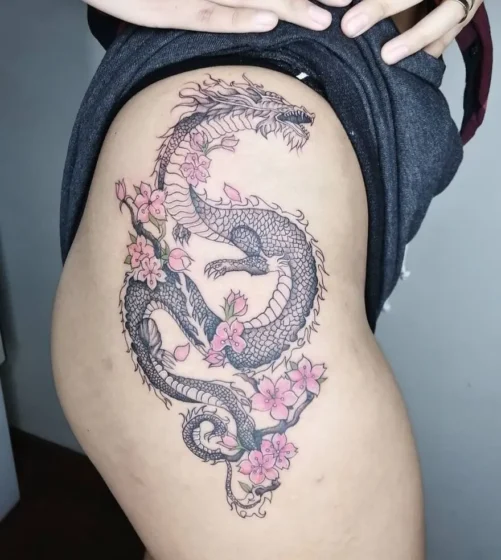 Japanese Dragon in Flight