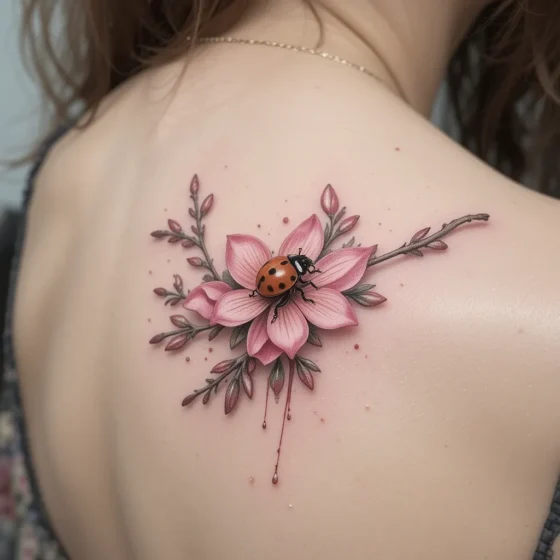 Ladybug and Cherry Blossom