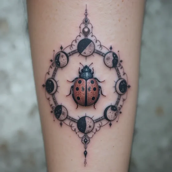 Ladybug and Moon Phases