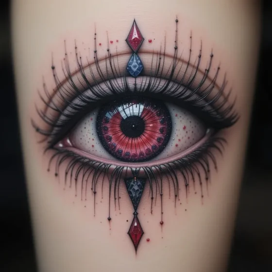 Ruby Eye Tattoo