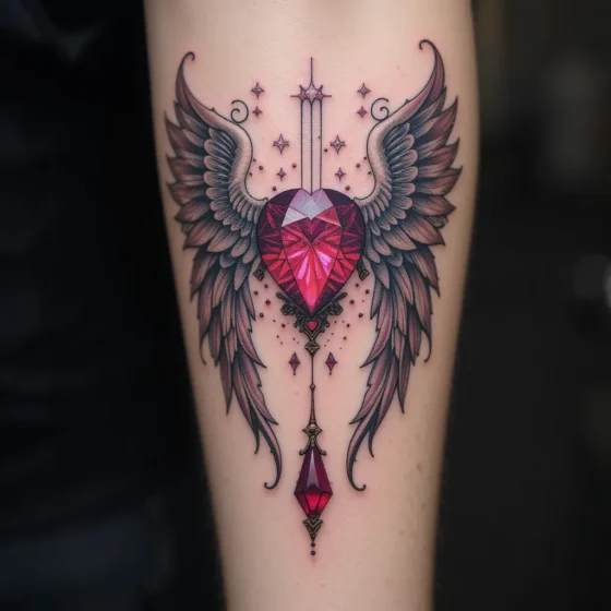 Ruby with Angel Wings
