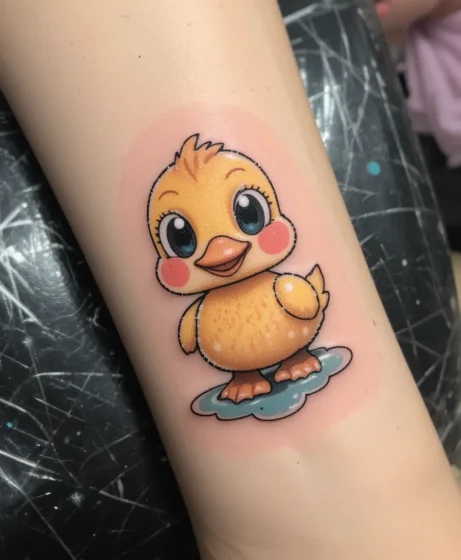 Cartoon-Style Cute Duck