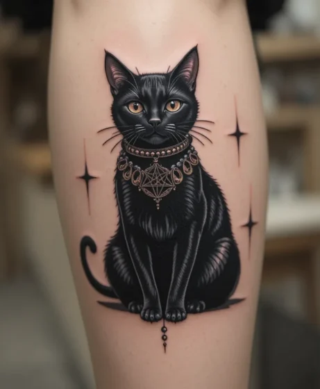 Cat with Pentagram Collar
