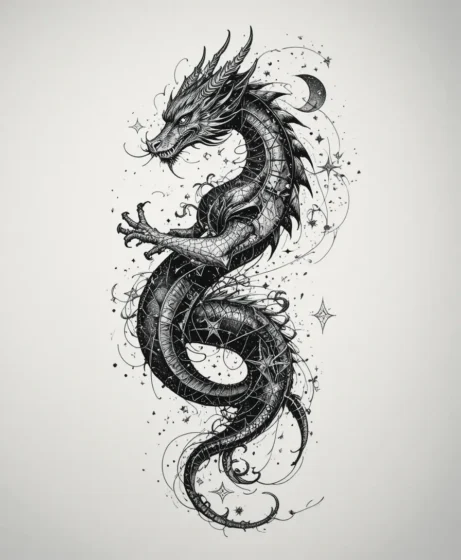 Celestial Draken Tattoo