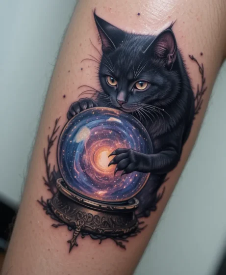 Crystal Ball Witchy Cat