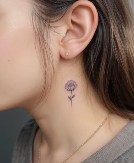 Delicate Flower Tattoo