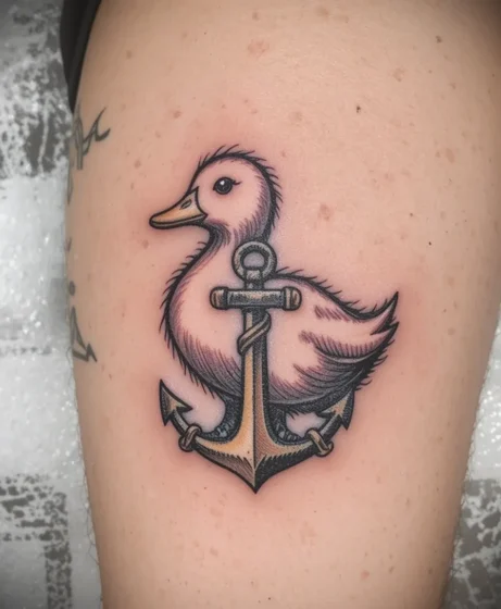 Duck with Anchor Symbol