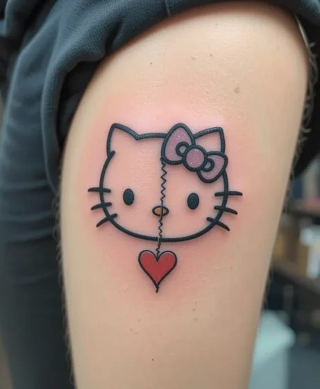 Hello Kitty Face With Broken Heart