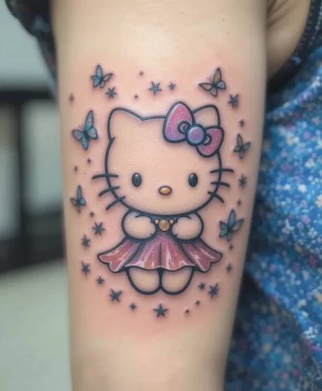 Hello Kitty With Butterfly Details
