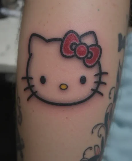 Hello Kitty With Red Bow Accent