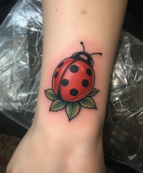 Ladybug in Vintage Flash Style