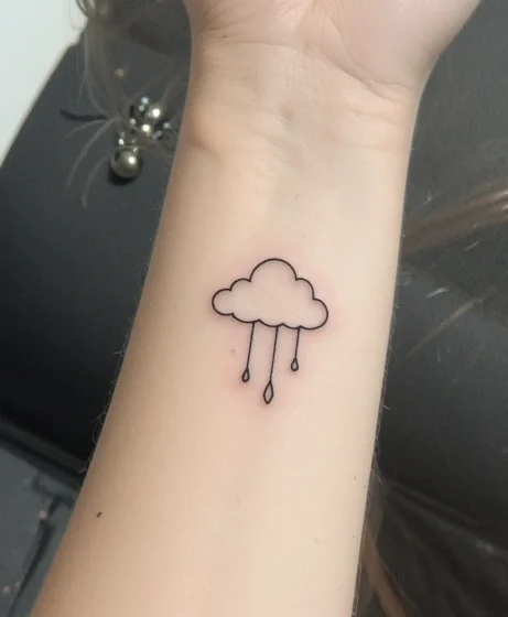 Mini Cloud Tattoo
