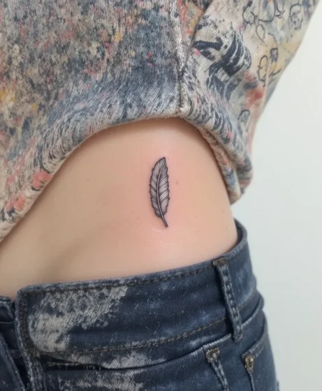 Mini Feather Tattoo