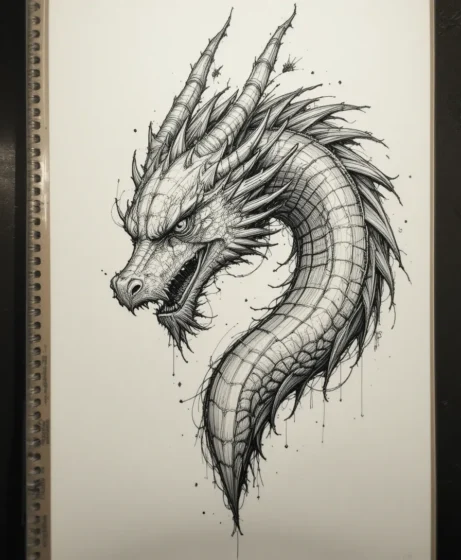 Realistic Sketch Draken