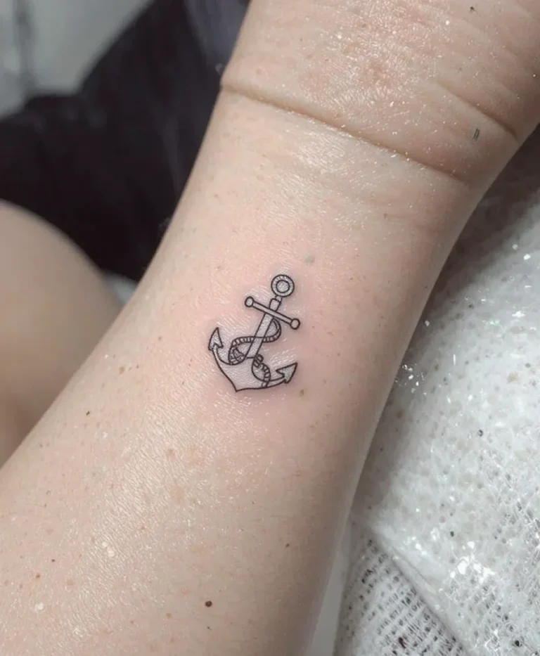 Tiny Anchor Tattoo