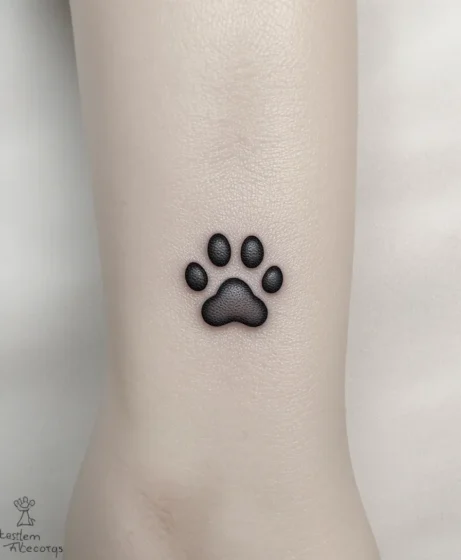 Tiny Paw Print Tattoo