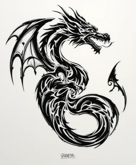 Tribal Shoulder Draken