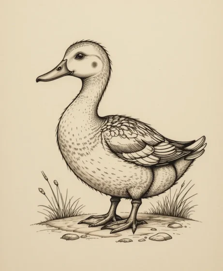 Vintage Storybook Duck