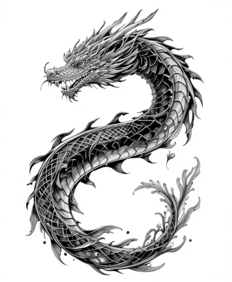 Water-Inspired Flowing Draken