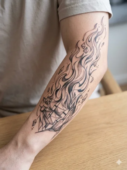 Abstract Burning Ship Design