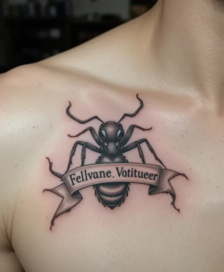 Ant with Banner Ribbon