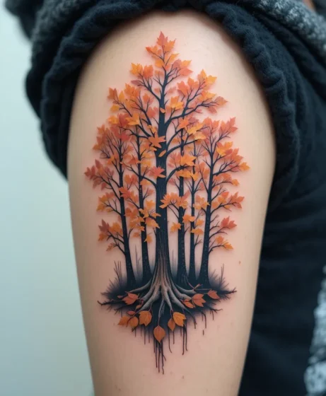 Autumn Forest Tattoo