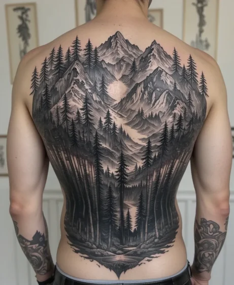 Full Back Forest Landscape