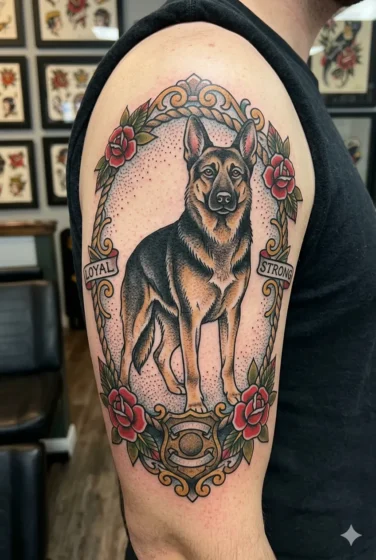 Loyal German Shepherd