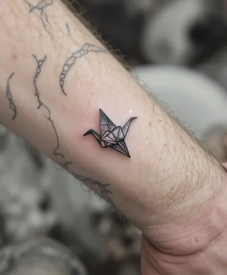 Origami Crane Tattoo