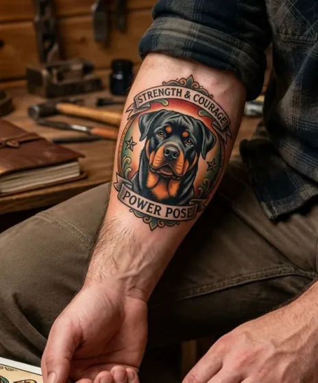 Rottweiler Power Pose