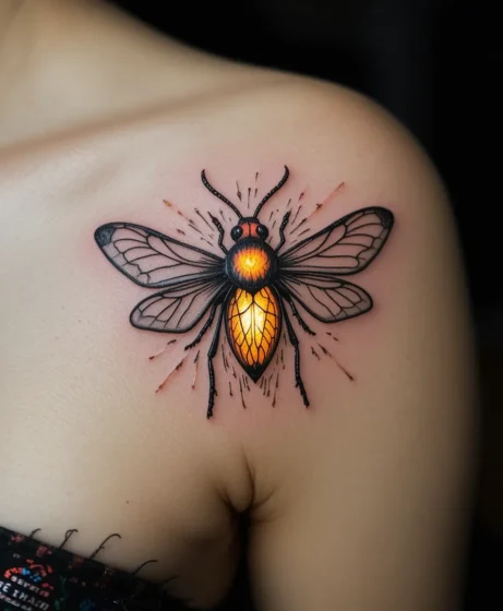 Traditional Firefly with Glow Effect