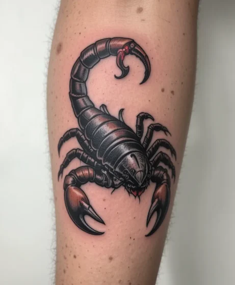 Traditional Scorpion with Curved Tail