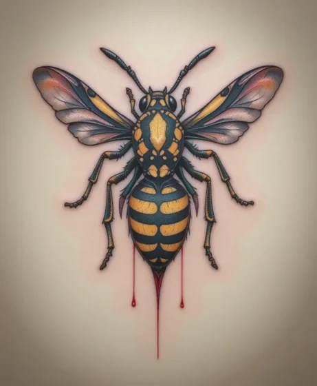 Traditional Wasp with Striking Contrast
