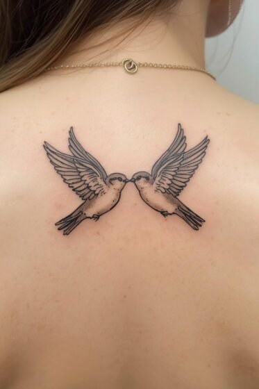 Two Sparrows Tattoo
