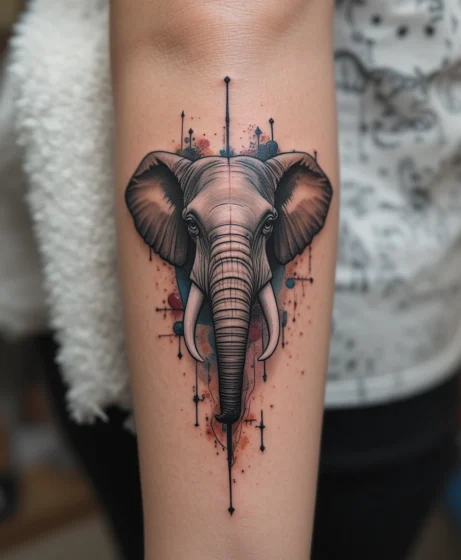 Abstract Elephant Art