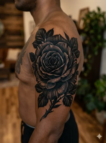 Black Rose Full Cover Up