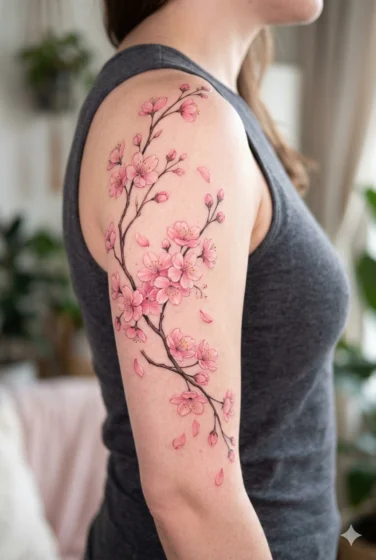Cherry Blossom Branch Design