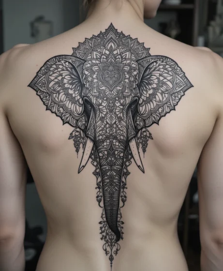 Mandala Elephant Design